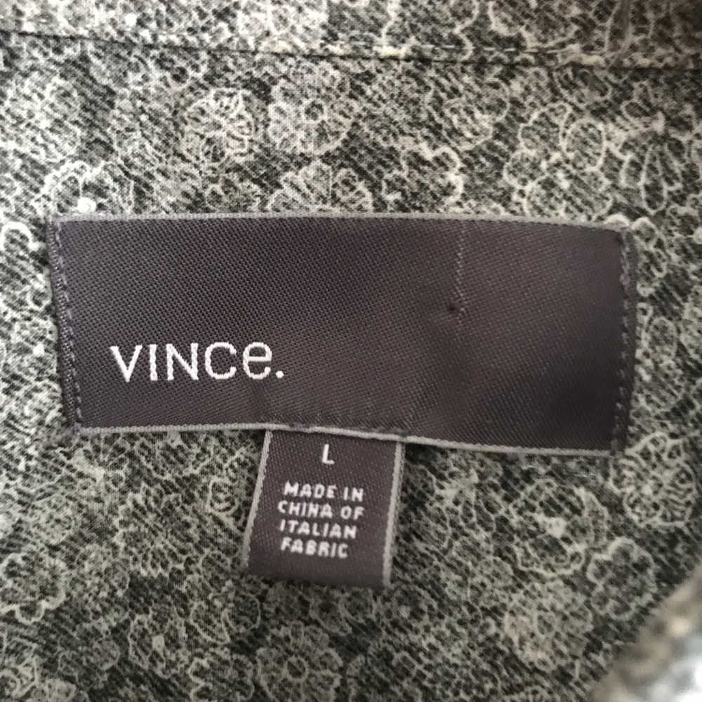 Beautiful Italian fabric Vince shirt.